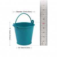 Set of 12 Mini Metal Bucket Wedding Decor Candy Favours Boxes Pails Party Gifts   372365178921